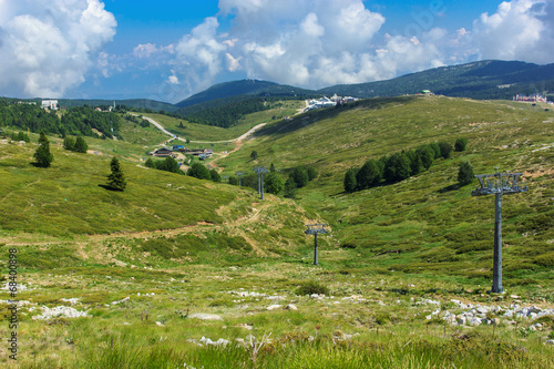 Ski resort in Uludag National park at summertime