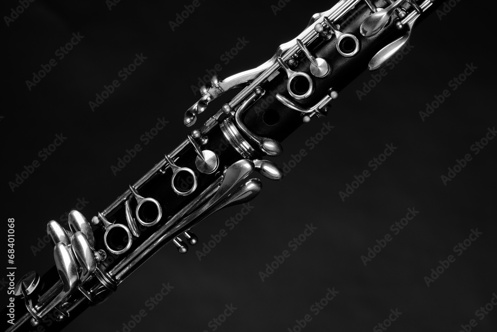 Naklejka premium Detail take of a clarinet