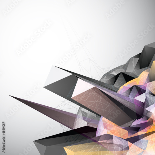 Abstract Low Poly Background