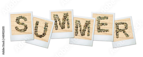 Picture Frames featuring characters from sea stones in the sand