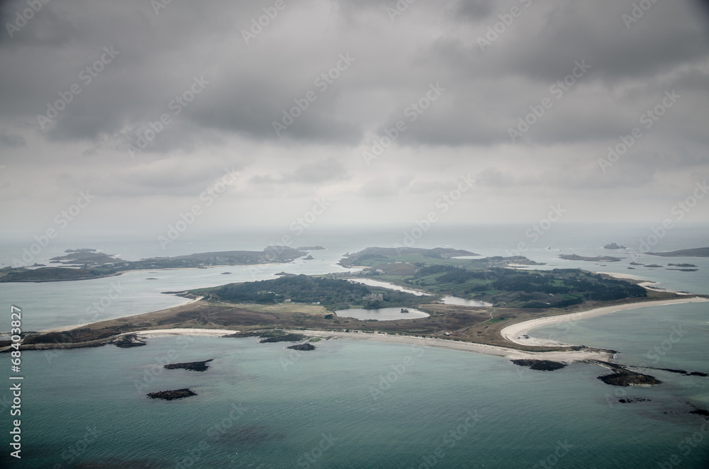 Scilly Isles von oben