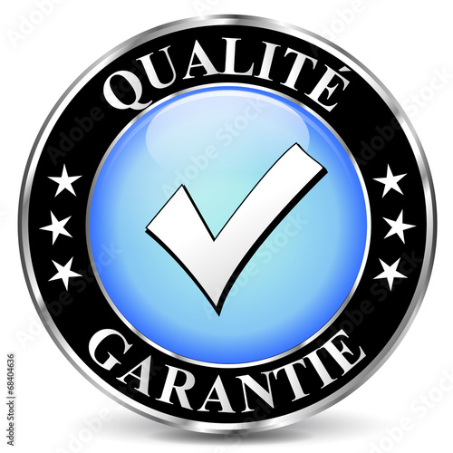Vector quality blue icon