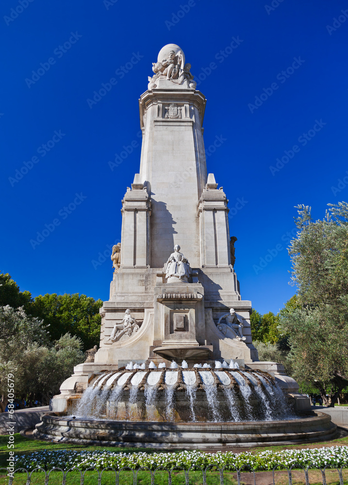Cervantes Monument at Madrid Spain