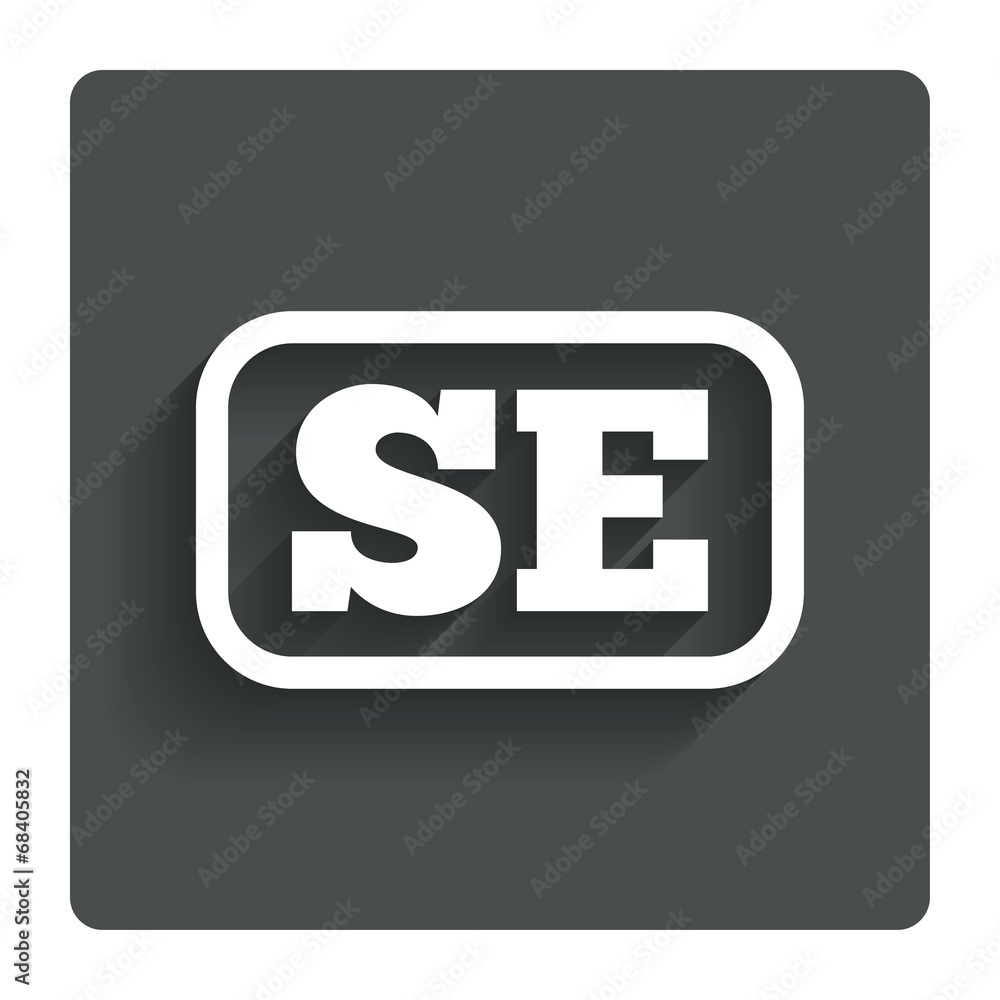 Swedish language sign icon. SE translation Swedish language sign icon. SE translation