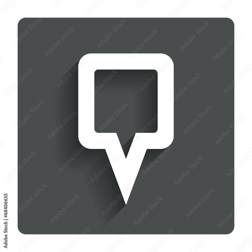 Map pointer sign icon. Marker symbol. Map pointer sign icon. Marker symbol.