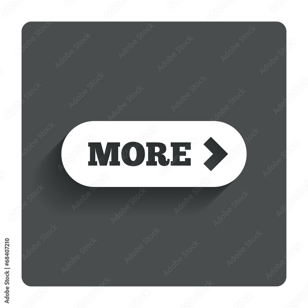 More with arrow sign icon. Details symbol. More with arrow sign icon. Details symbol.