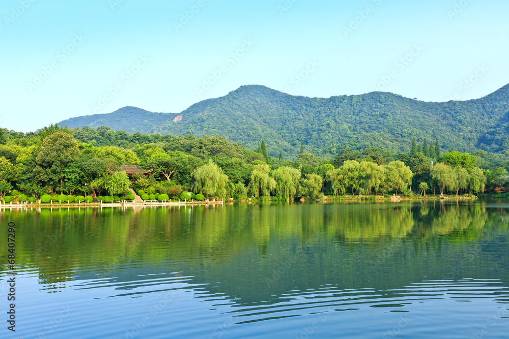 beautiful natural scenery in hangzhou