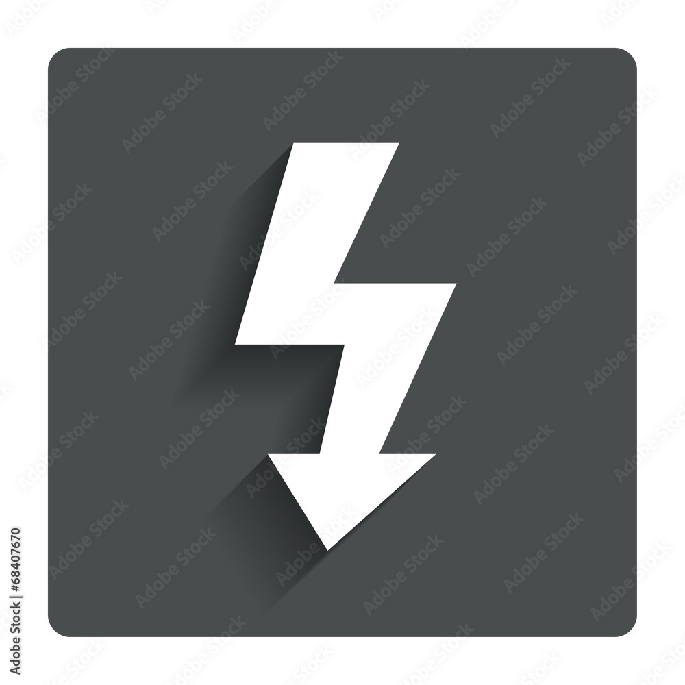 Photo flash sign icon. Lightning symbol. Photo flash sign icon. Lightning symbol.