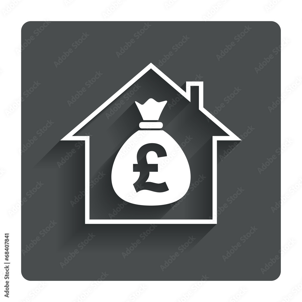 Mortgage sign icon. Real estate symbol. Mortgage sign icon. Real estate symbol.