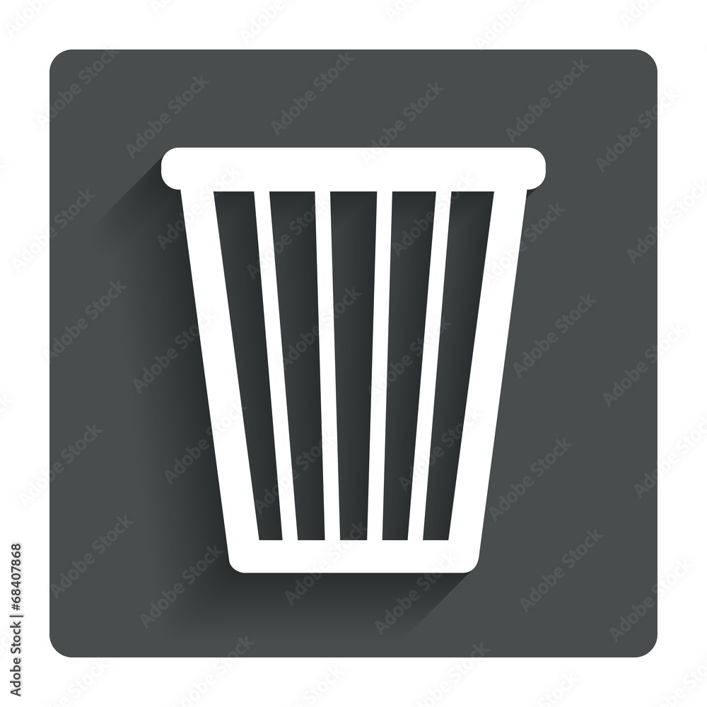Recycle bin sign icon. Bin symbol. Recycle bin sign icon. Bin symbol.