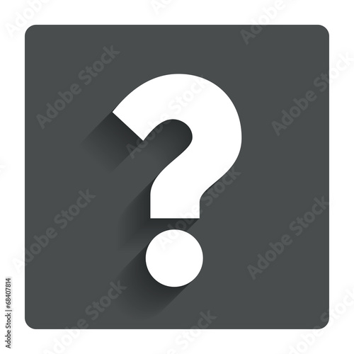 Question mark sign icon. Help symbol.