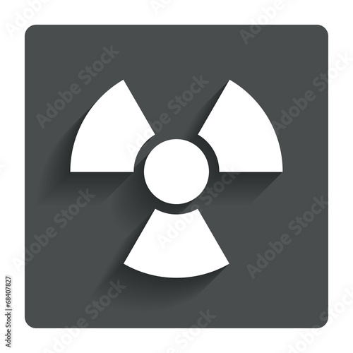 Radiation sign icon. Danger symbol.