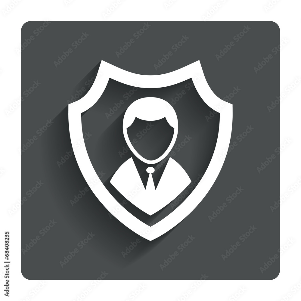 Security agency icon. Shield protection symbol. Security agency icon. Shield protection symbol.