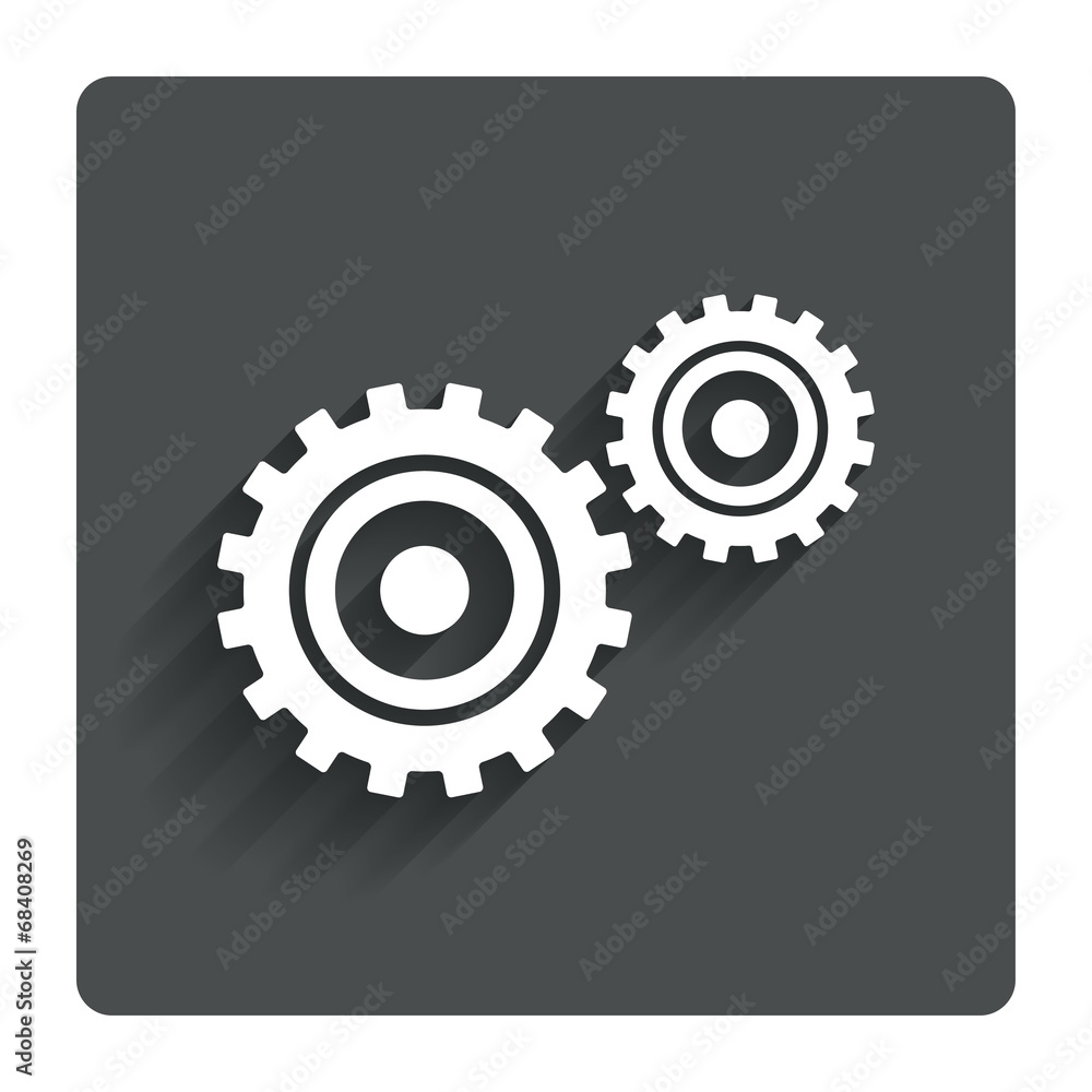 Cog settings sign icon. Cogwheel gear symbol. Cog settings sign icon. Cogwheel gear symbol.