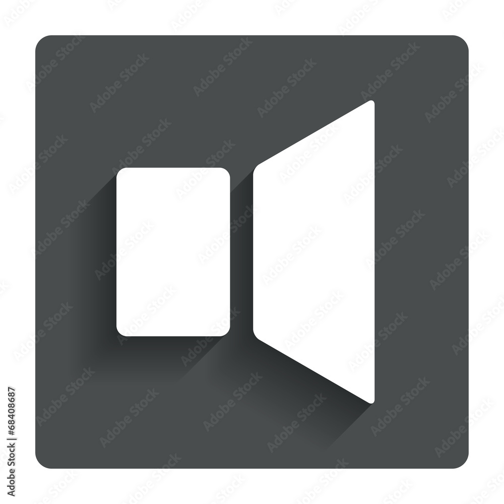 Speaker volume sign icon. Sound symbol. Speaker volume sign icon. Sound symbol.