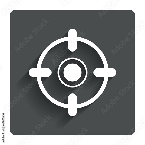 Crosshair sign icon. Target aim symbol.