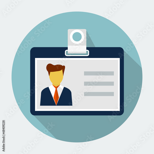 Vector identification card icon