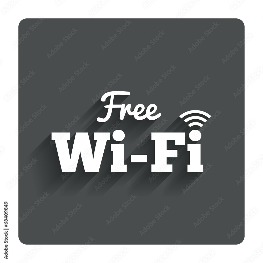 Free wifi sign. Wifi symbol. Wireless Network. Free wifi sign. Wifi symbol. Wireless Network.
