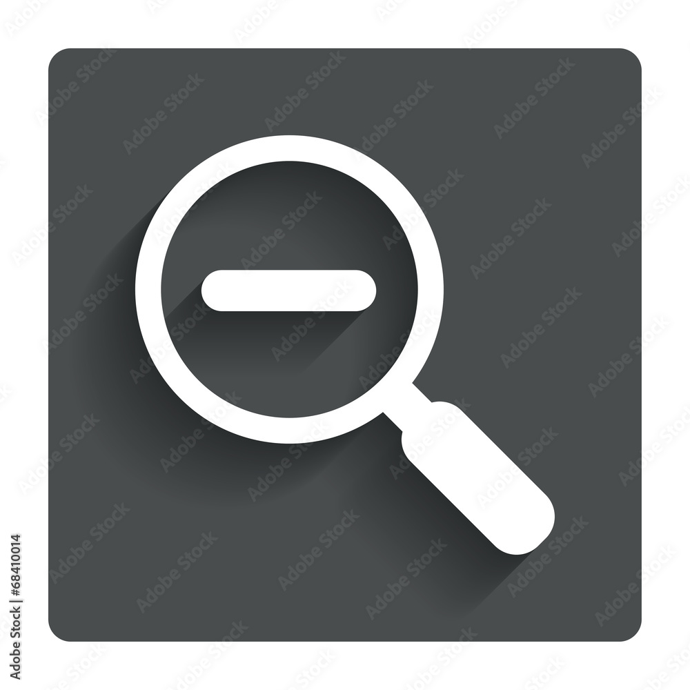 Magnifier glass sign icon. Zoom tool. Navigation Magnifier glass sign icon. Zoom tool. Navigation
