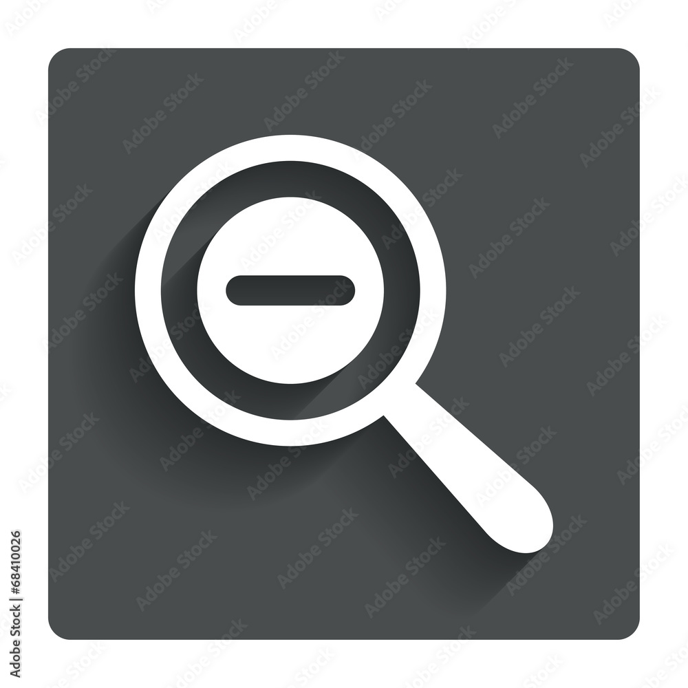 Magnifier glass sign icon. Zoom tool. Navigation Magnifier glass sign icon. Zoom tool. Navigation