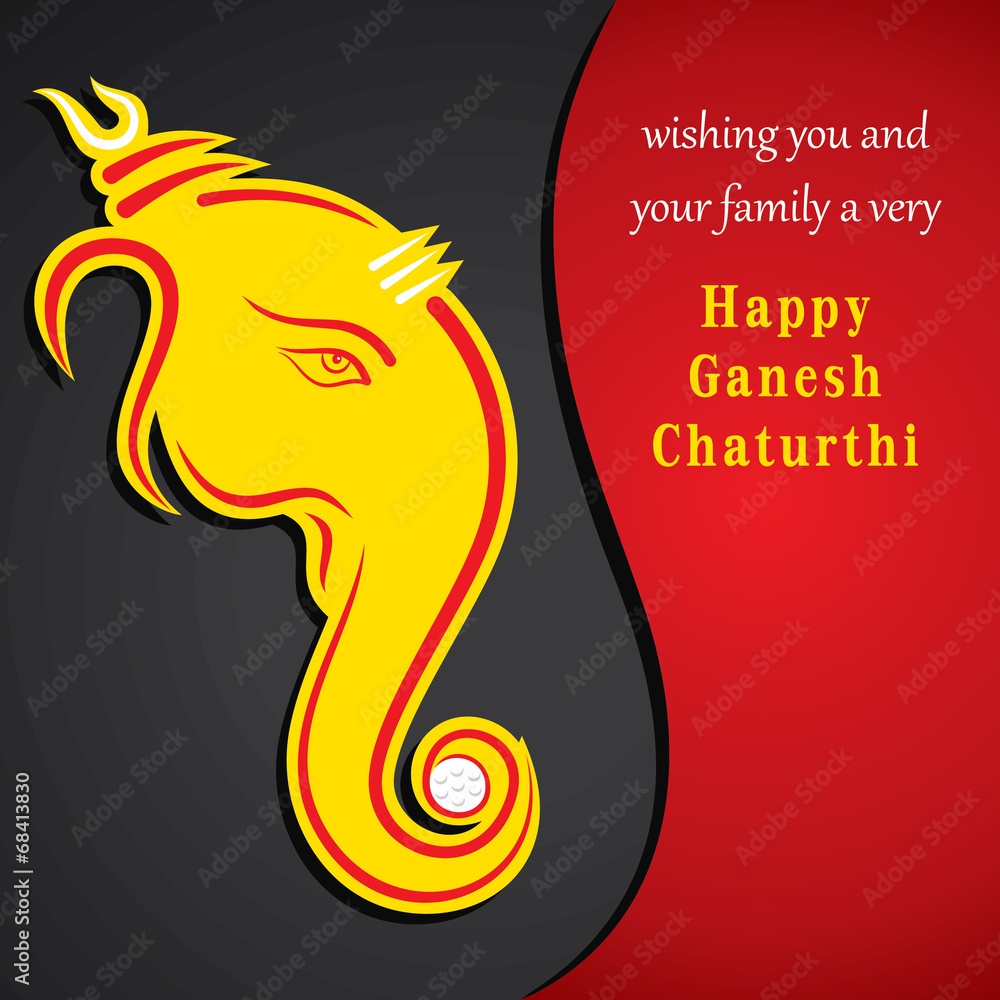 happy ganesh chaturthi festival greeting design happy ganesh chaturthi festival greeting design