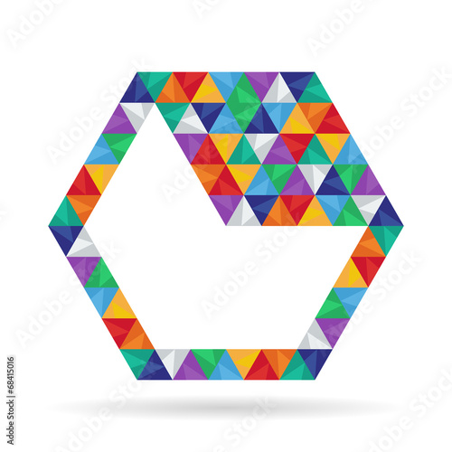 Abstract background with triangular geometric shapes