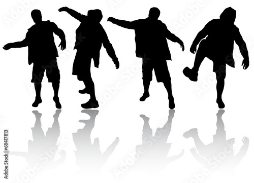 Man silhouettes