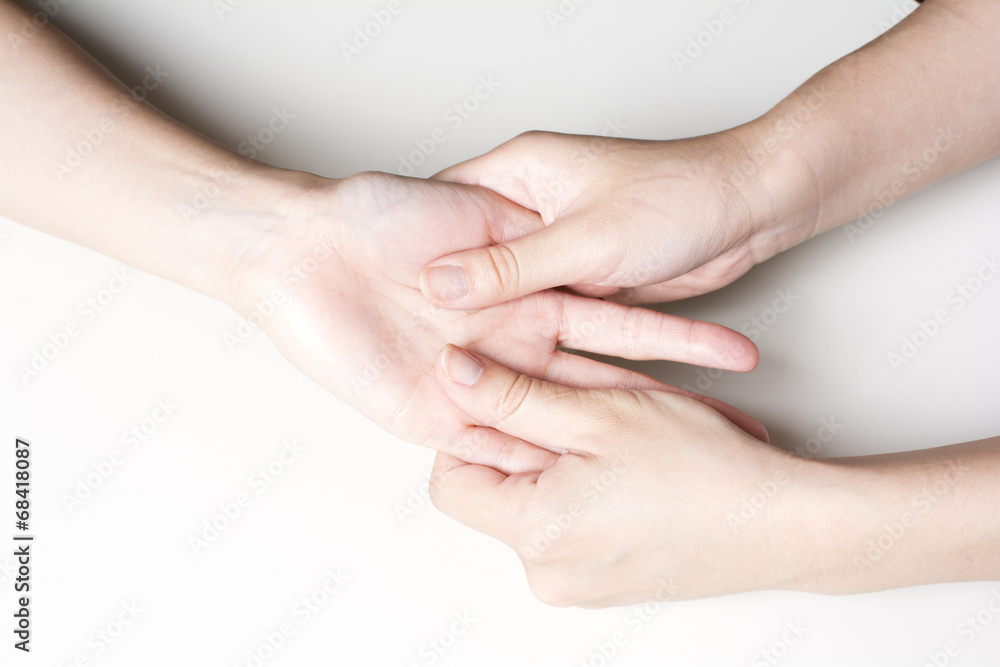 Fototapeta premium マッサージを受ける手