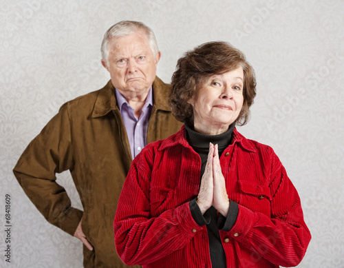 Innocent Lady with Grumpy Man