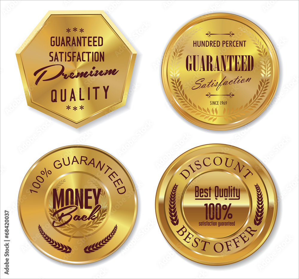 Set of premium quality labels, collection Set of premium quality labels, collection