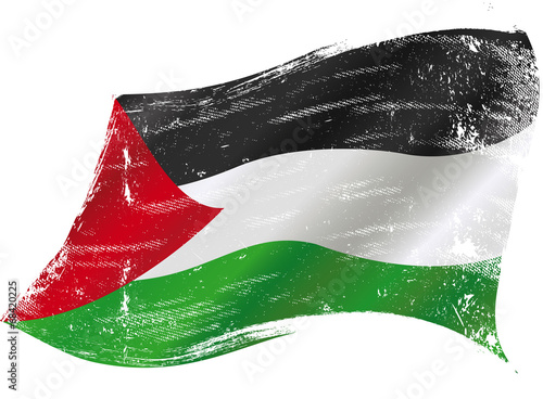 Fotografie Palestinian grunge flag