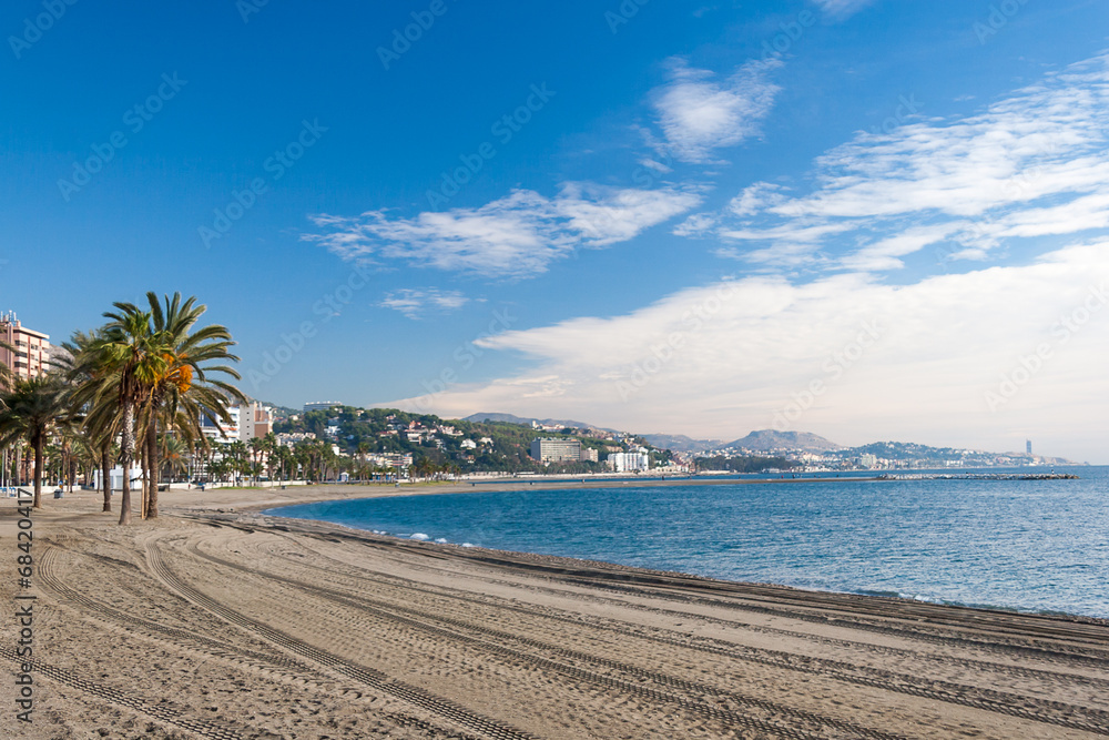 Obraz premium Coastline at Malaga
