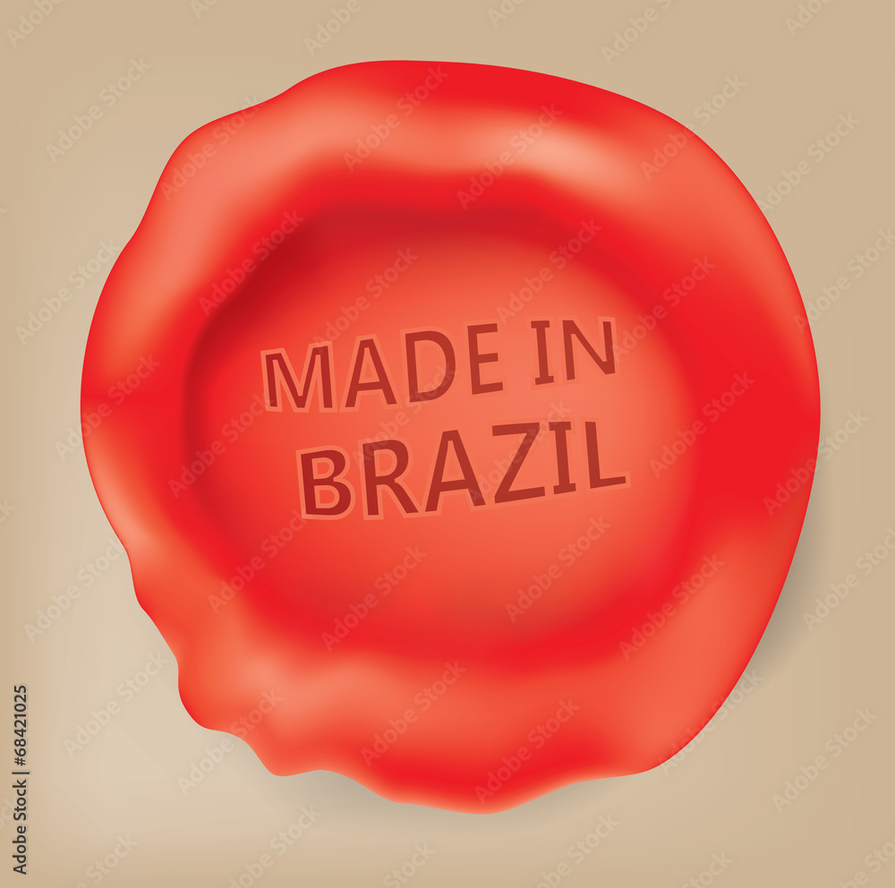 Made in Brazil, Brazilian Seal (Vector Art) Made in Brazil, Brazilian Seal (Vector Art)