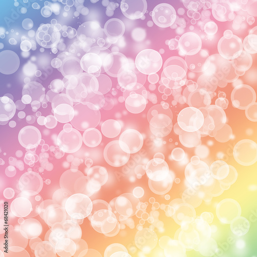A transparent soap bubble background design with room for text