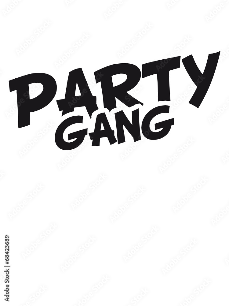 Fototapeta premium Party Gang Comic Style