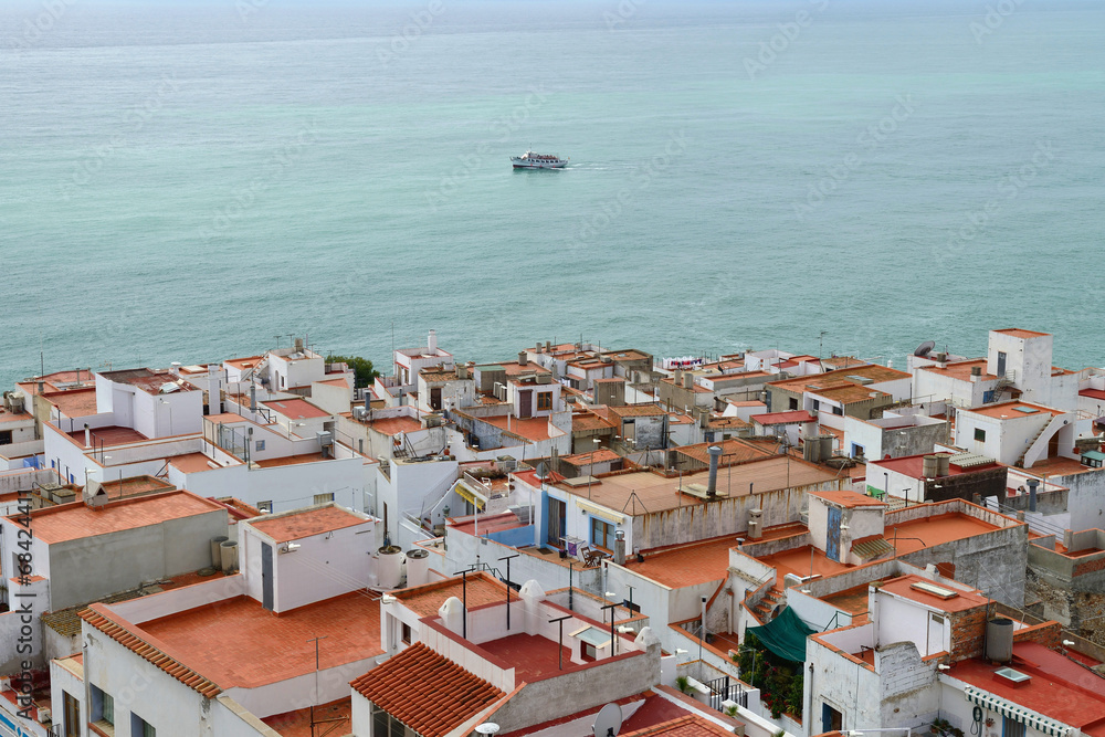 View of the Peniscola town, Spain