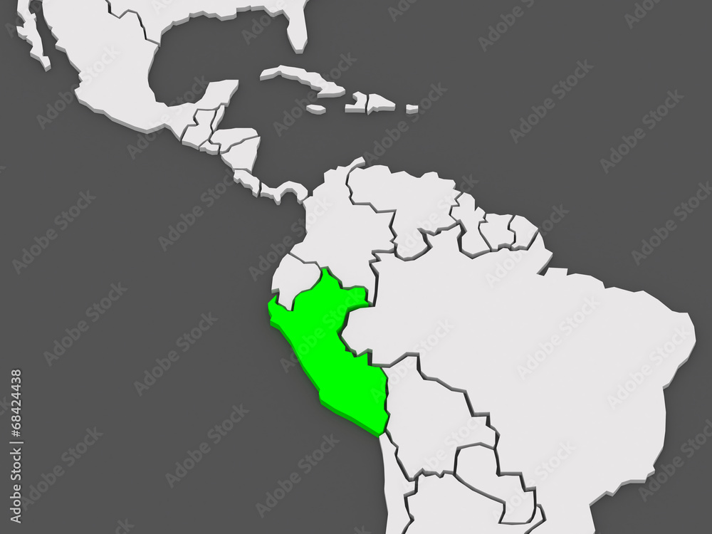 Map of worlds. Peru. Map of worlds. Peru.