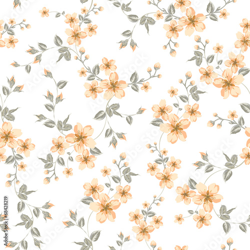 Cherry blossom seamless pattern.