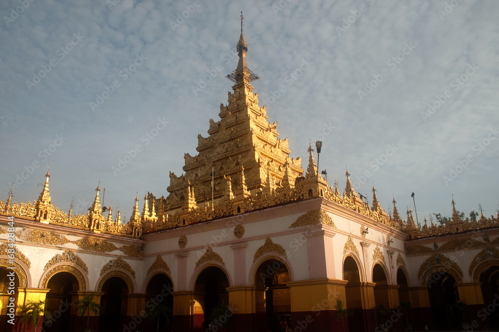 Maha Muni Pagoda in Mandalay city,Myanmar.