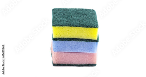 double side cleaning sponges stack up vertical