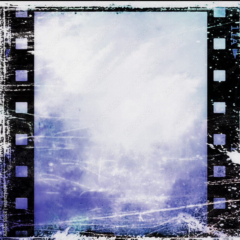 Naklejka premium old grunge film strip background