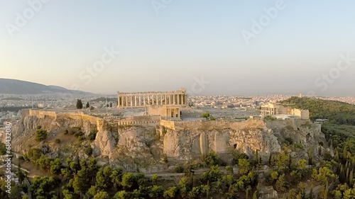 Acropolis Parthenon Aerial view