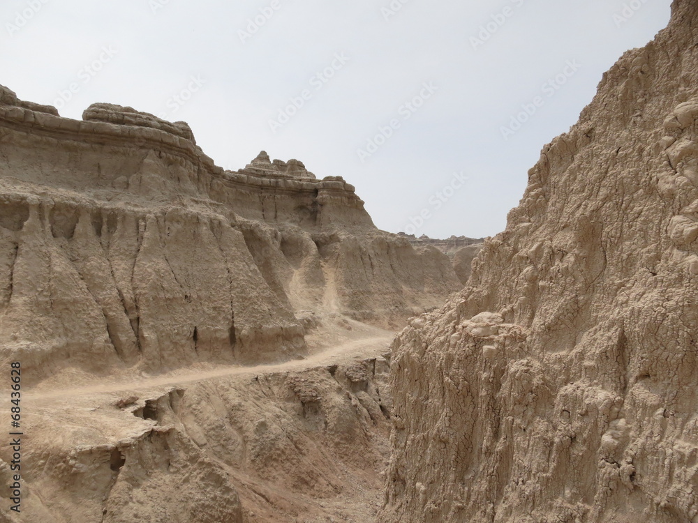 Fototapeta premium A scenic in the Badlands National Park, South Dakota.