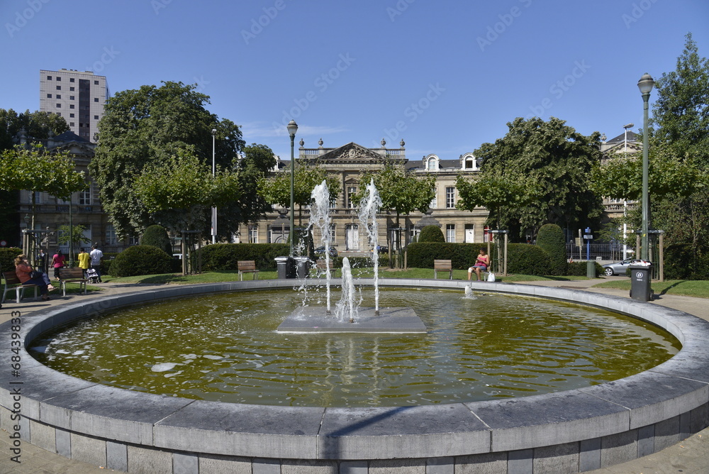La fontaine du parc de la Porte de Halles