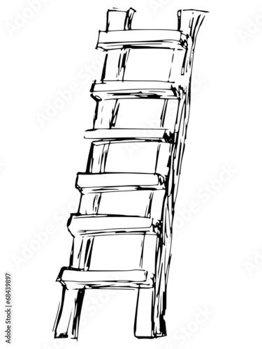 wooden ladder