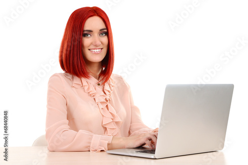 Young beautiful business wo...