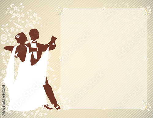 Vintage background with a pair