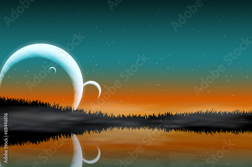 Space landscape