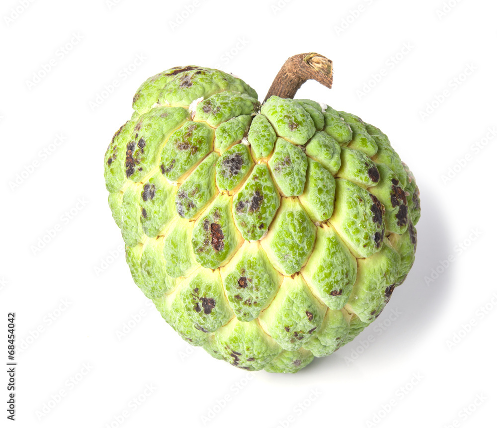 Custard apple isolate on white background Custard apple isolate on white background