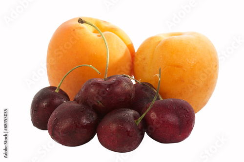 Fresh Apricot and Cherry